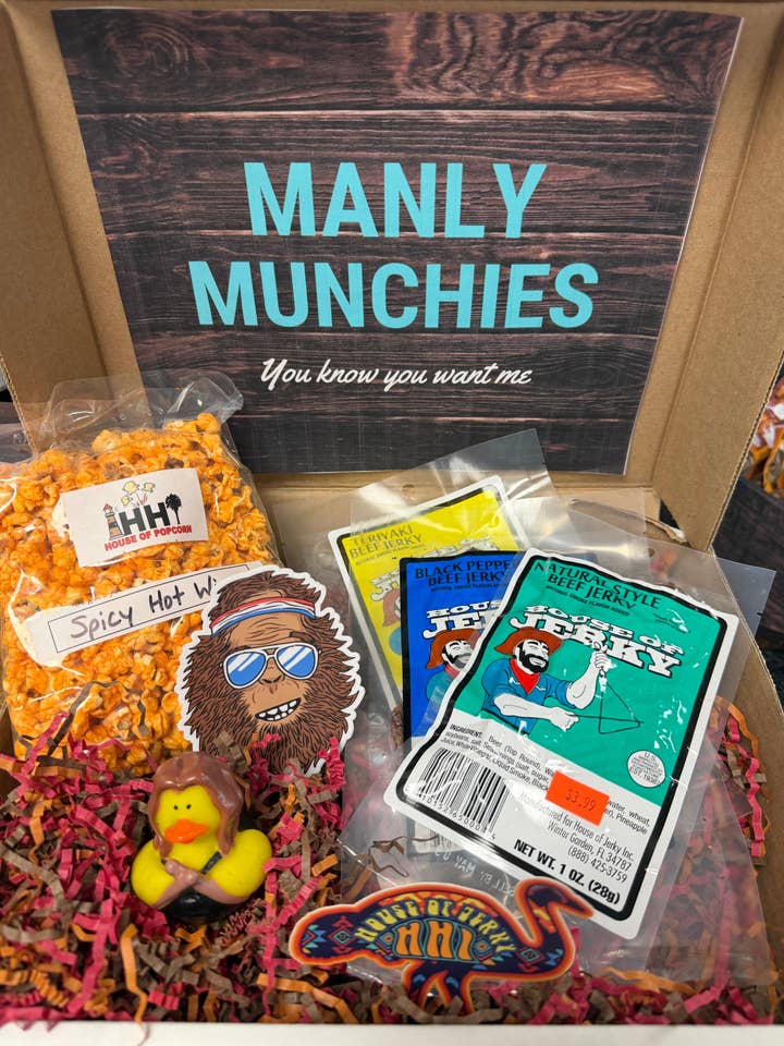 Manly Munchies Box for wholesale by Coastal Palms Pickleball