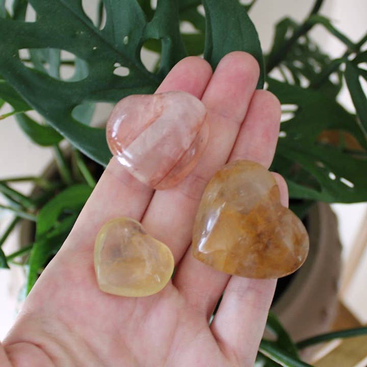 Pebble House - Vendita all'ingrosso Pietra/cristallo spirituale - Cuore in quarzo ematoide (fino a 3,8 cm) (cristalli e pietre)