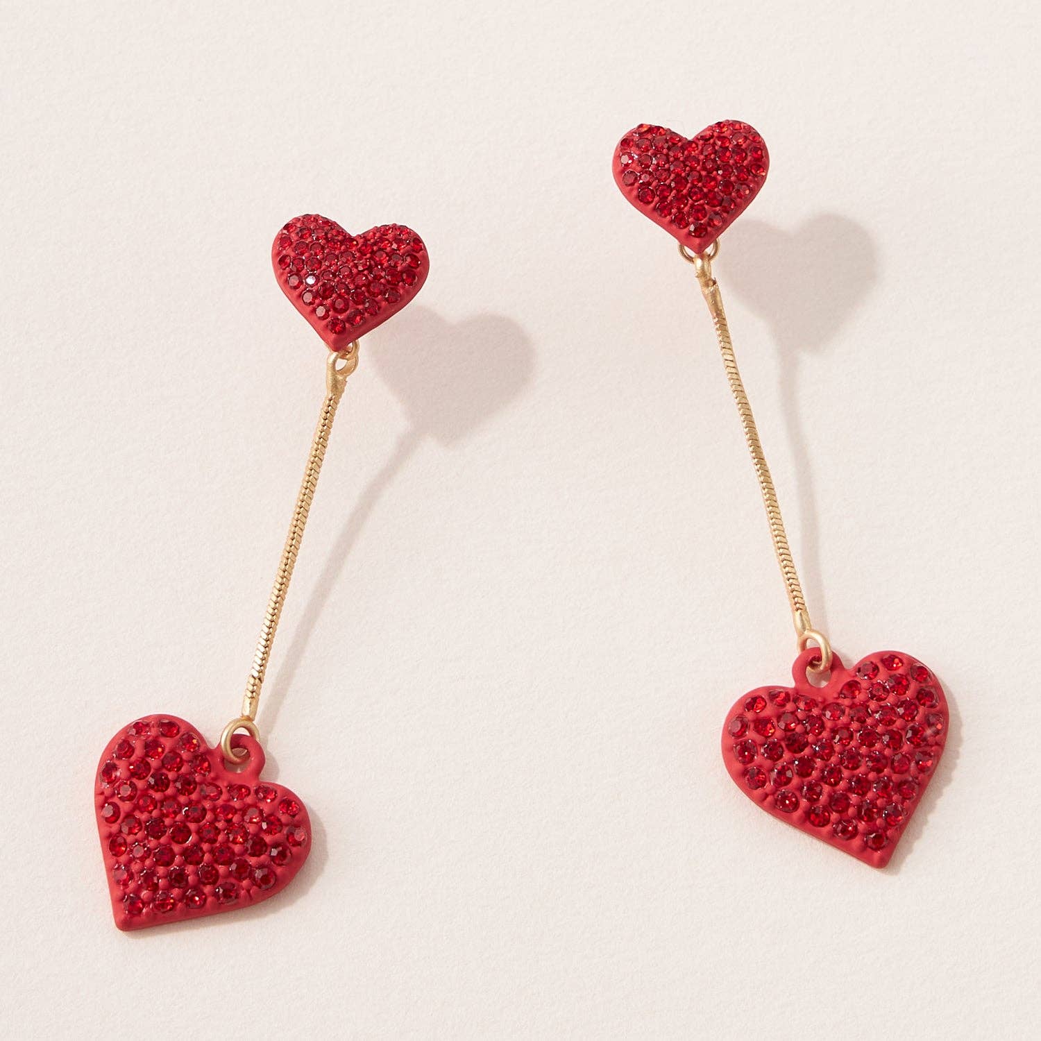 Frem - Wholesale Dangle Earrings - Lovely Dangle Heart Earrings1