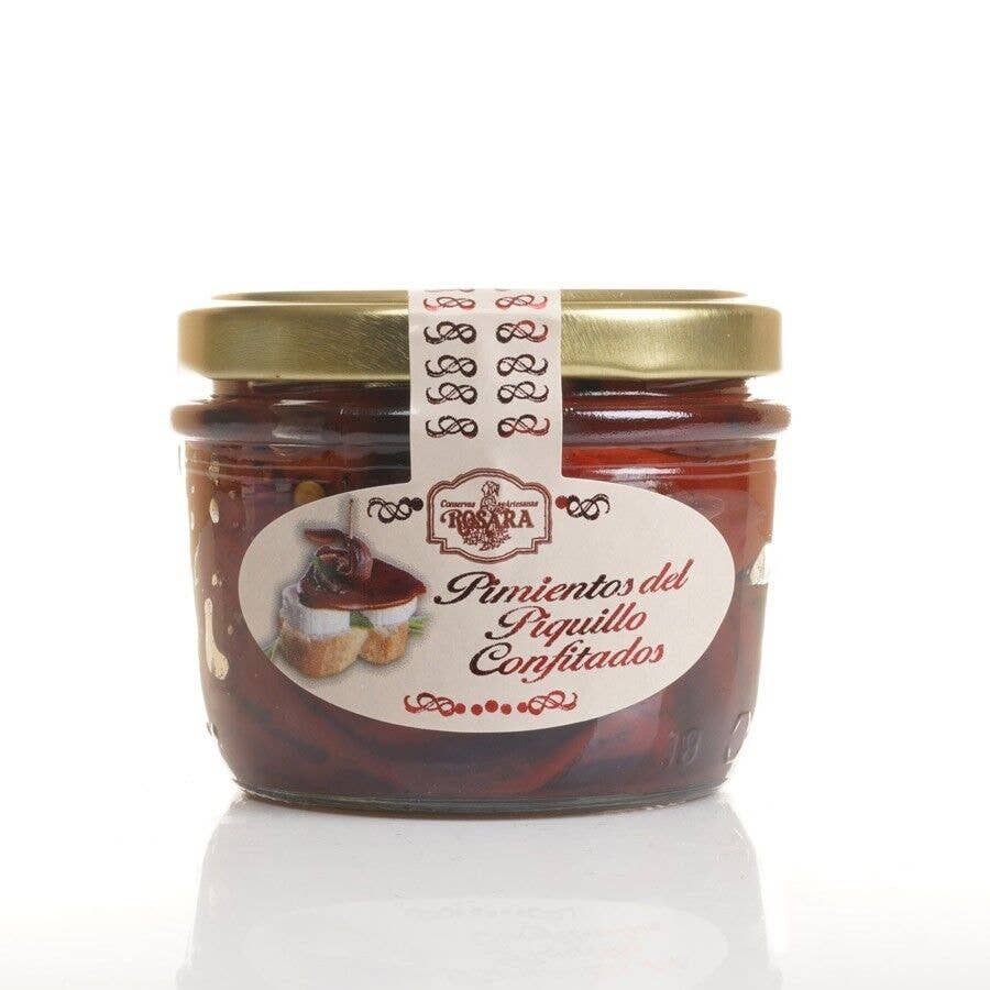 Conservas Rosara - Wholesale Pickled Vegetables - CONFIT PIQUILLO PEPPER JAR 125 ml.