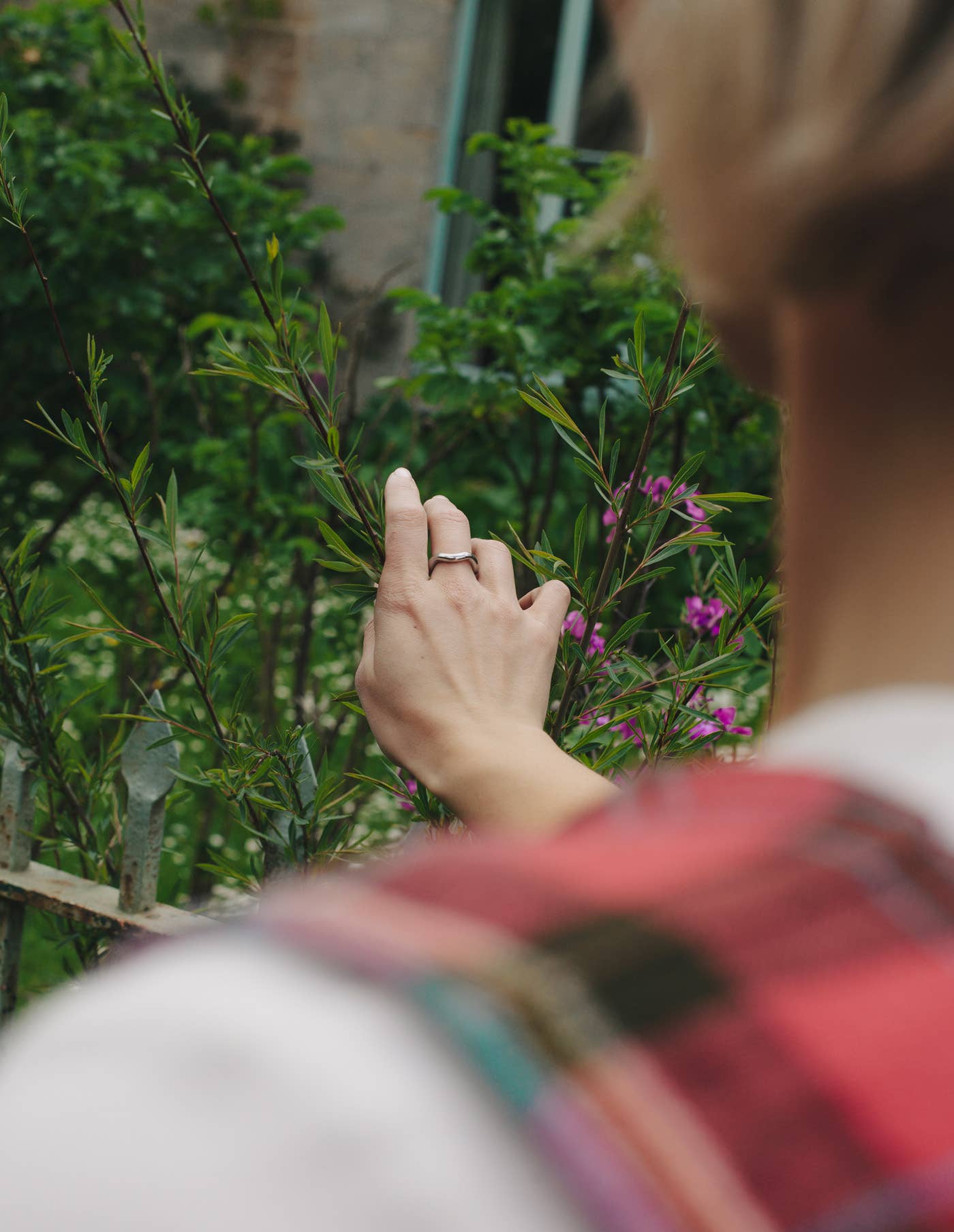 Nordic Muse – wholesale Band/stacked ring – Silver Irregular Band Ring, Waterproof1