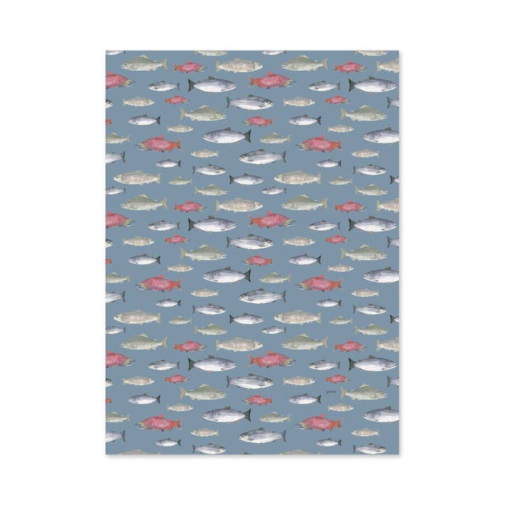 Yardia - Wholesale Tea Towel - Salmon Tea Towel - Organic Cotton Kitchen Towel2