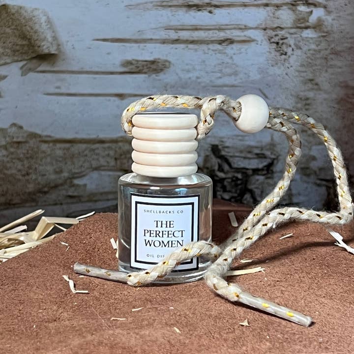 The Perfect Woman Car Freshener Diffuser  for wholesale by Prairie Chicken Sticker Shop & Gifts