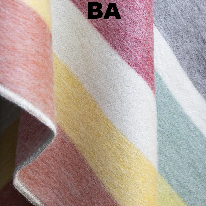 Choice Alpaca Products – wholesale Filtar – Alpacka Bed Filt - Randig90