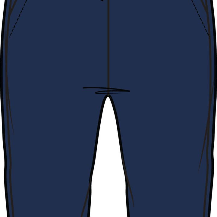 Blauwe joggingbroek voor babymeisjes voor wholesale door Miles the Label