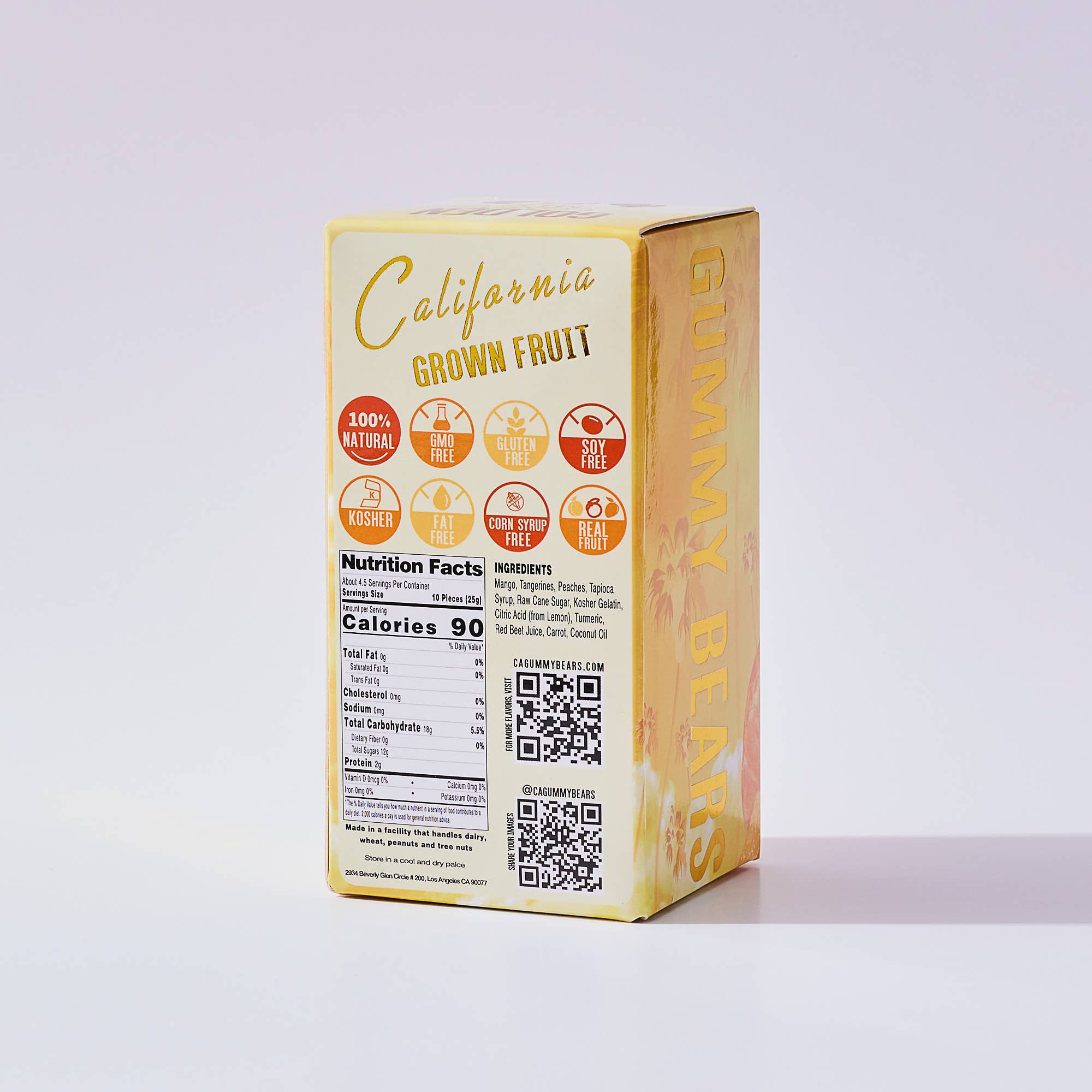 California Gummy Bears - Wholesale Gummy - GOLDEN COAST MIX - Gummy Bears - Real Fruit1