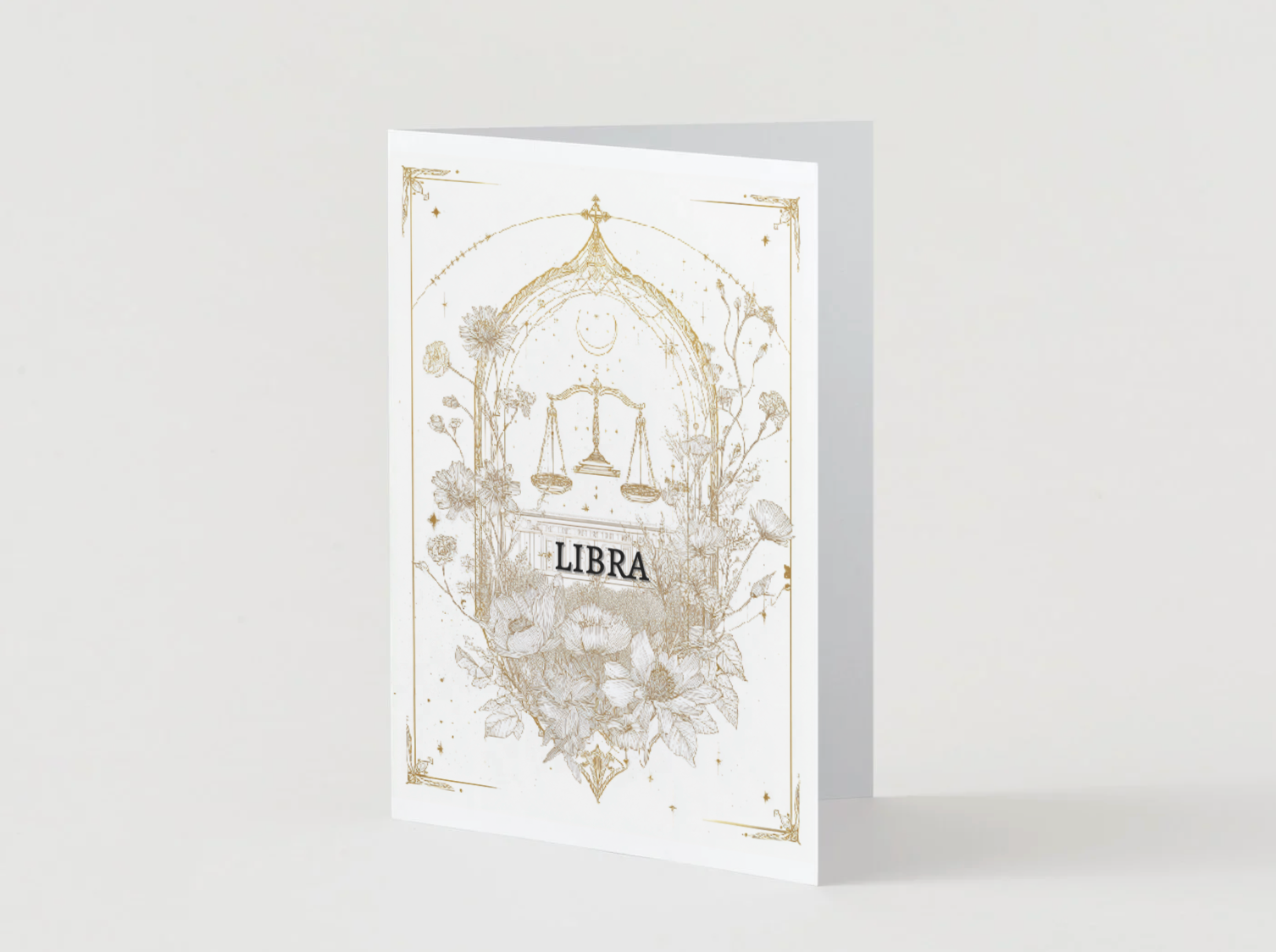 House of Osiris - Wholesale Birthday Card - Libra (September 23 – October 22) Zodiac Astrology Birthday Card | Blank Inside  Customized Birthday Wishes1