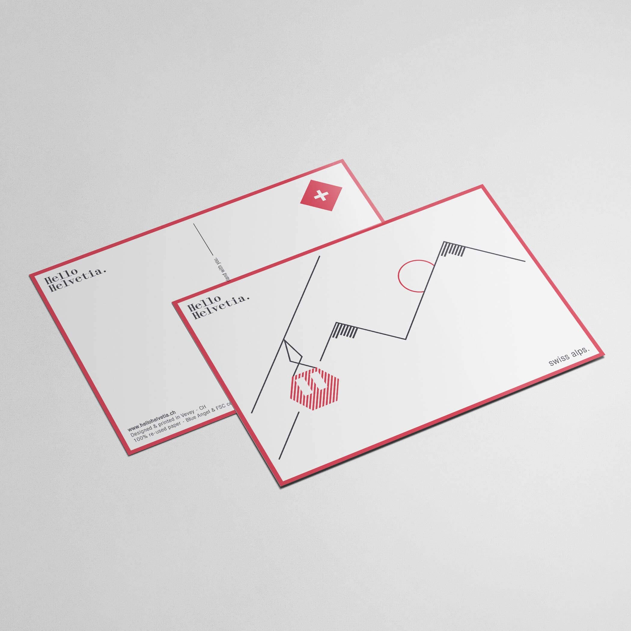 Hello Helvetia - Wholesale Postcard Set - Set of 5 post cards | Souvenirs of Switzerland3