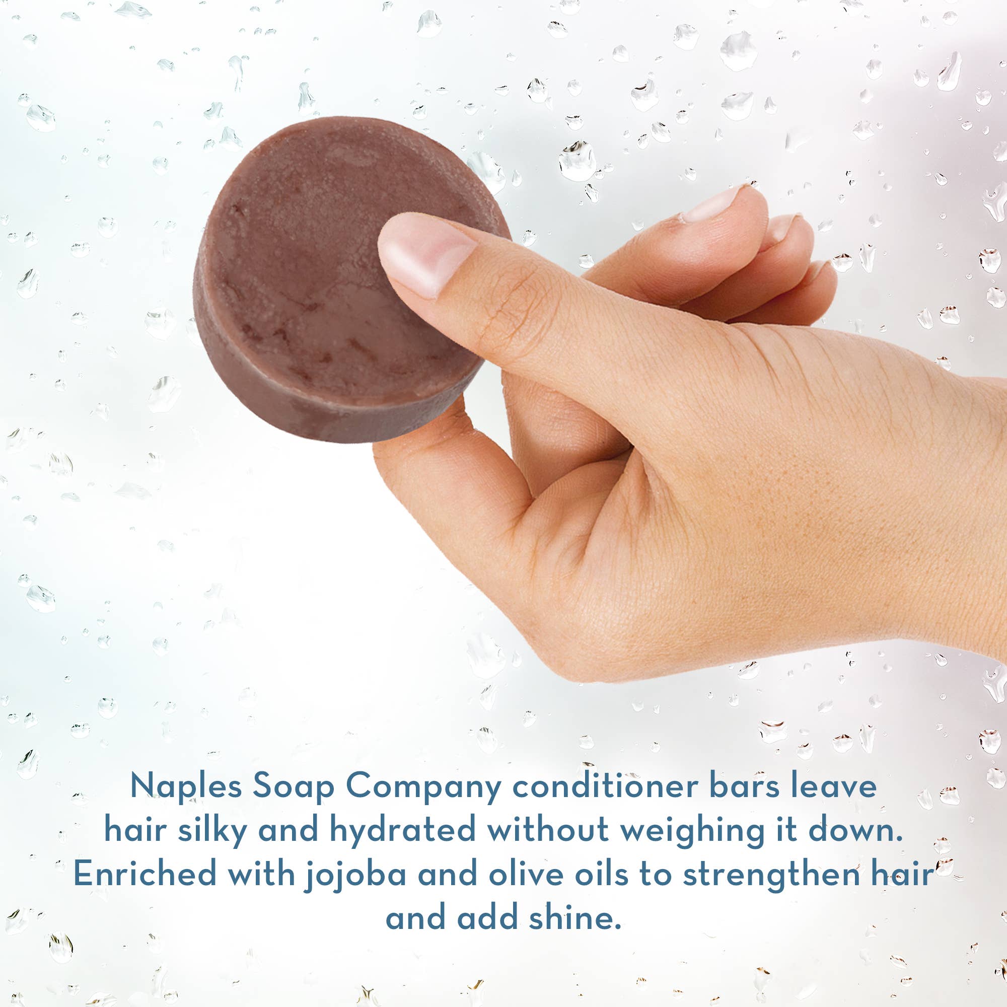 Naples Soap Company | Clean Beauty, Natural Bath & Body - Wholesale Hair Conditioner - Honey Almond Conditioner Bar2