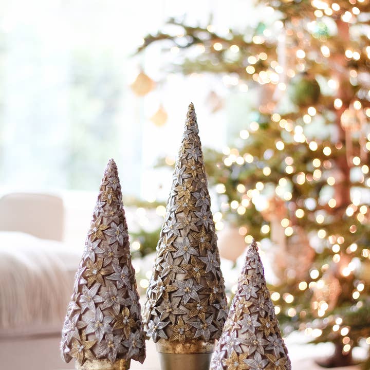 Dekorasyon Gifts Decor - Wholesale Christmas Decoration - Stargazer Cone Tree (Dark Champagne)3