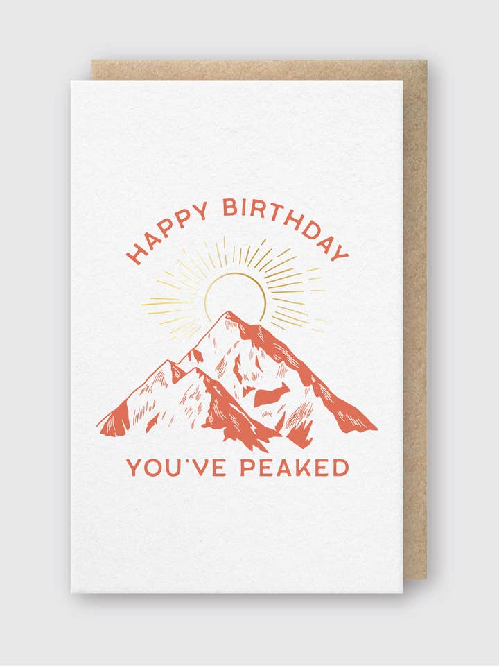 You've Peaked Birthday for wholesale by Pike Street Press