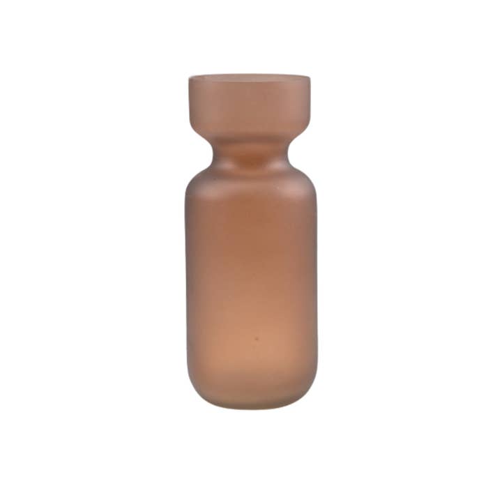 Medium vase frosted glass terra ♻︎ for wholesale by À la collection