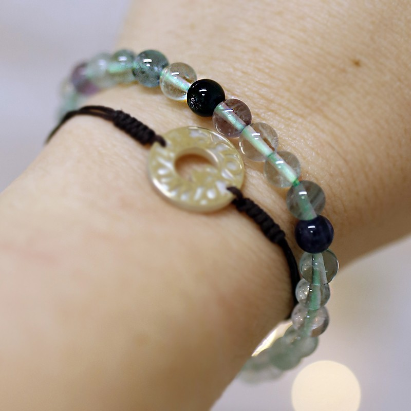 Ethike.eu – Engroshandel Perlearmbånd – Fluorit - Premium armbånd med 6 mm sten1