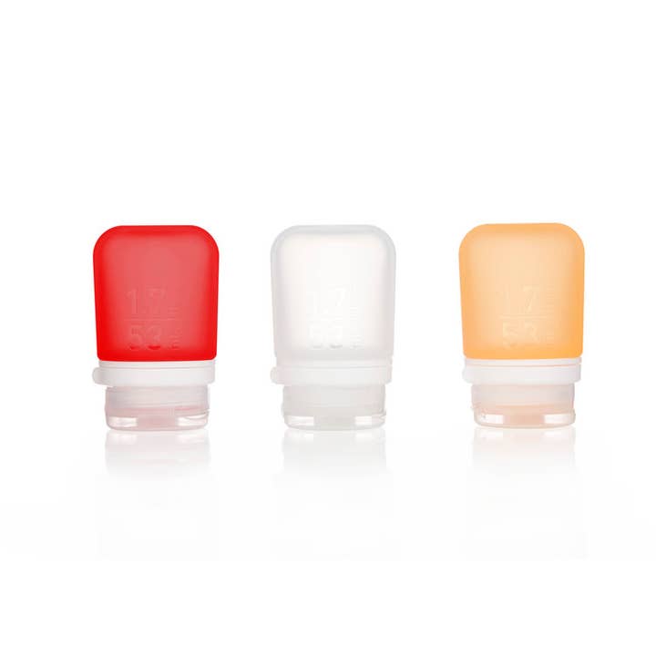 humangear – Großhandel Reiseflasche/-behälter – GoToob+ 3er-Pack nachfüllbare Silikon-Reiseflaschen