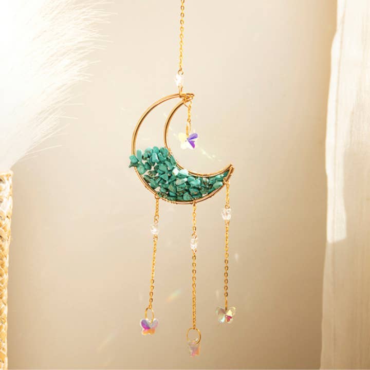 Crystolver (We Cover All Import Fees) - Wholesale Suncatcher - Moon Suncatcher Crystal Prism Decor6