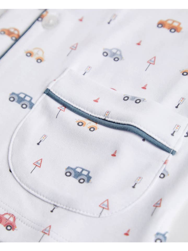 Petite Siesta - Wholesale Sleepwear Set - Kids - Kids Pajama Shirt Cars2