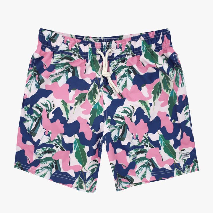 Camo Leaves zwemshort voor wholesale door Azul Siete