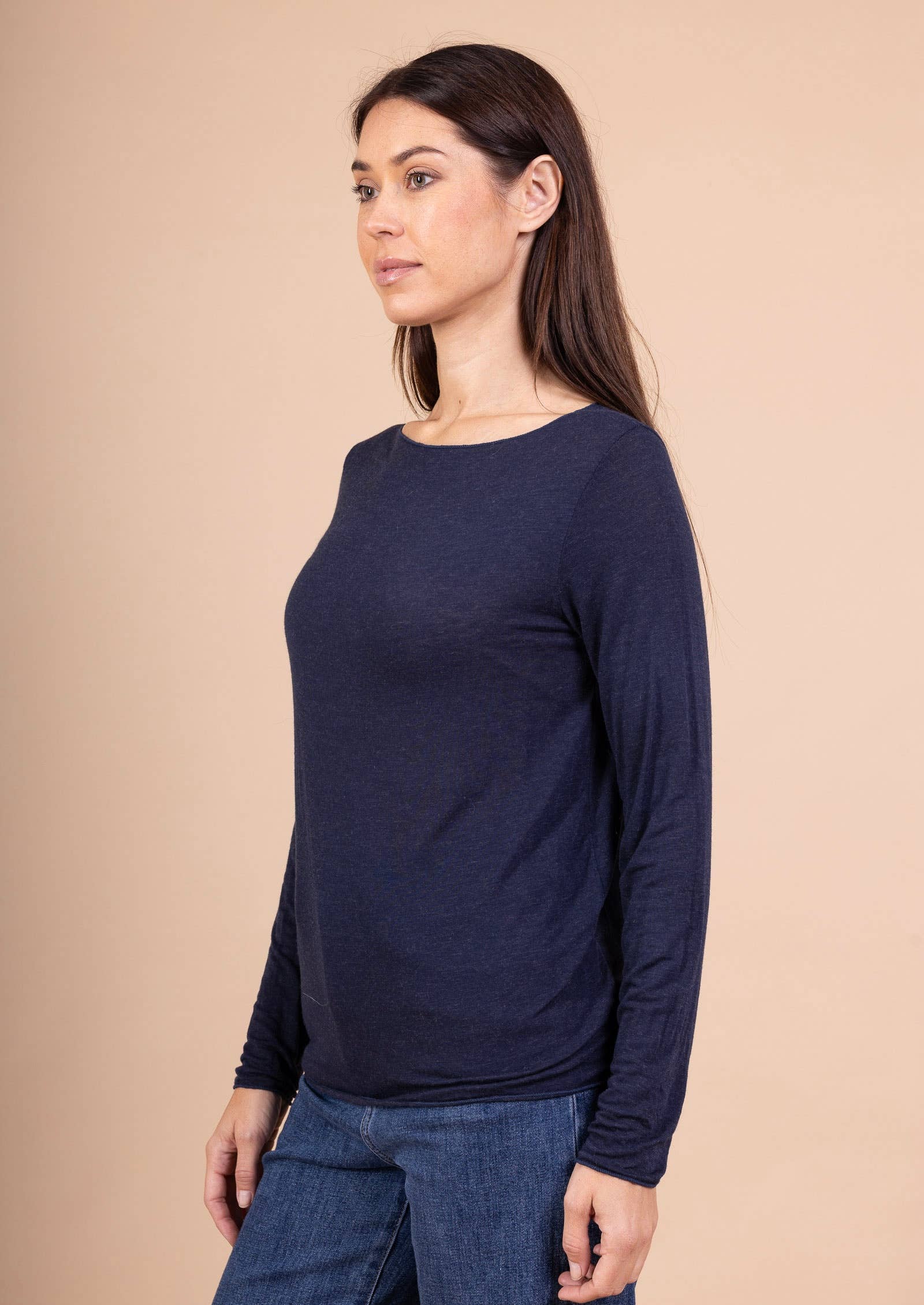 LINEN & COTTON HOUSE – Großhandel Bluse – Damen – 37864 Einfarbiger Rollkragenpullover aus Kaschmirmischung, zweite Haut13
