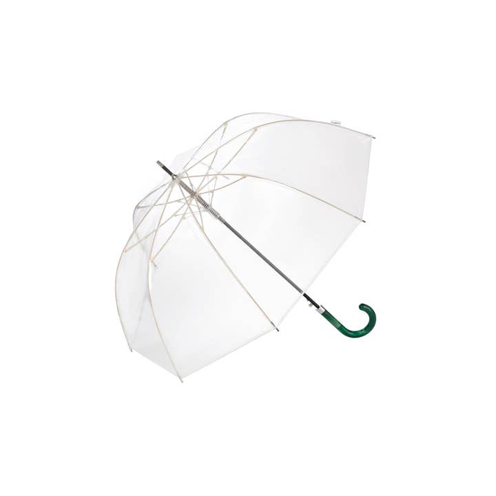 Clima Umbrellas - Wholesale Umbrella - Women's - “Aqua” Transparent Long Auto Umbrella | Marbled handle7
