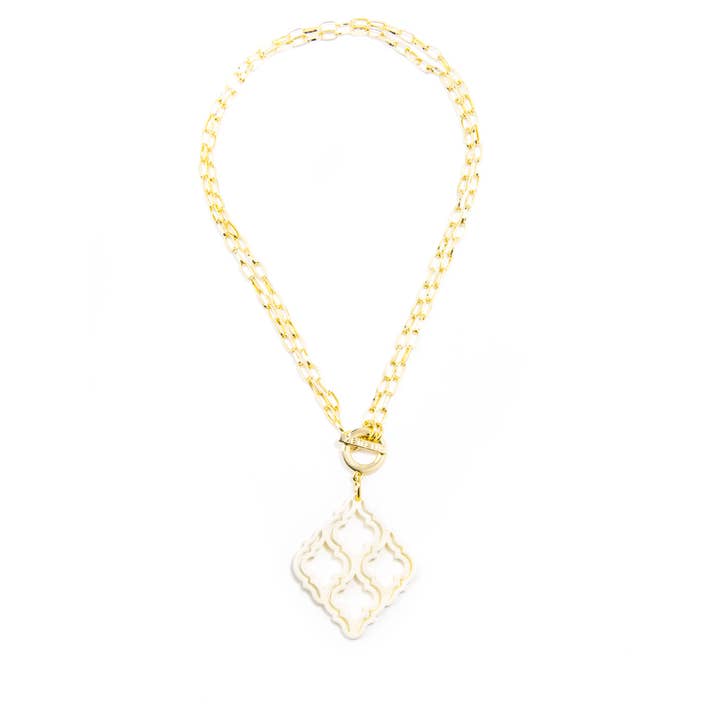 ZENZII Jewelry - Wholesale Pendant/Charm Necklace - Lattice Pendant Necklace2