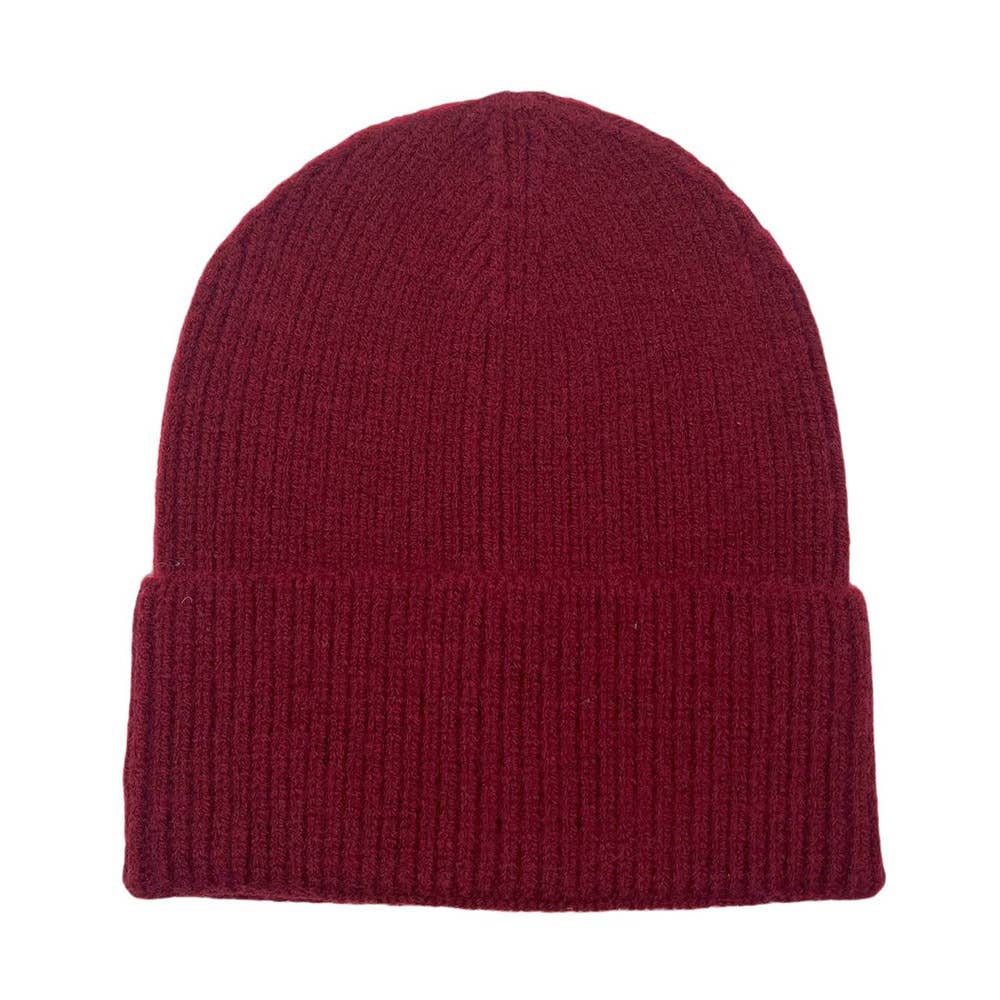 Sensibling Corp. - Venta al por mayor Gorro de lana - Unisex - Gorro de punto acanalado liso con puños31