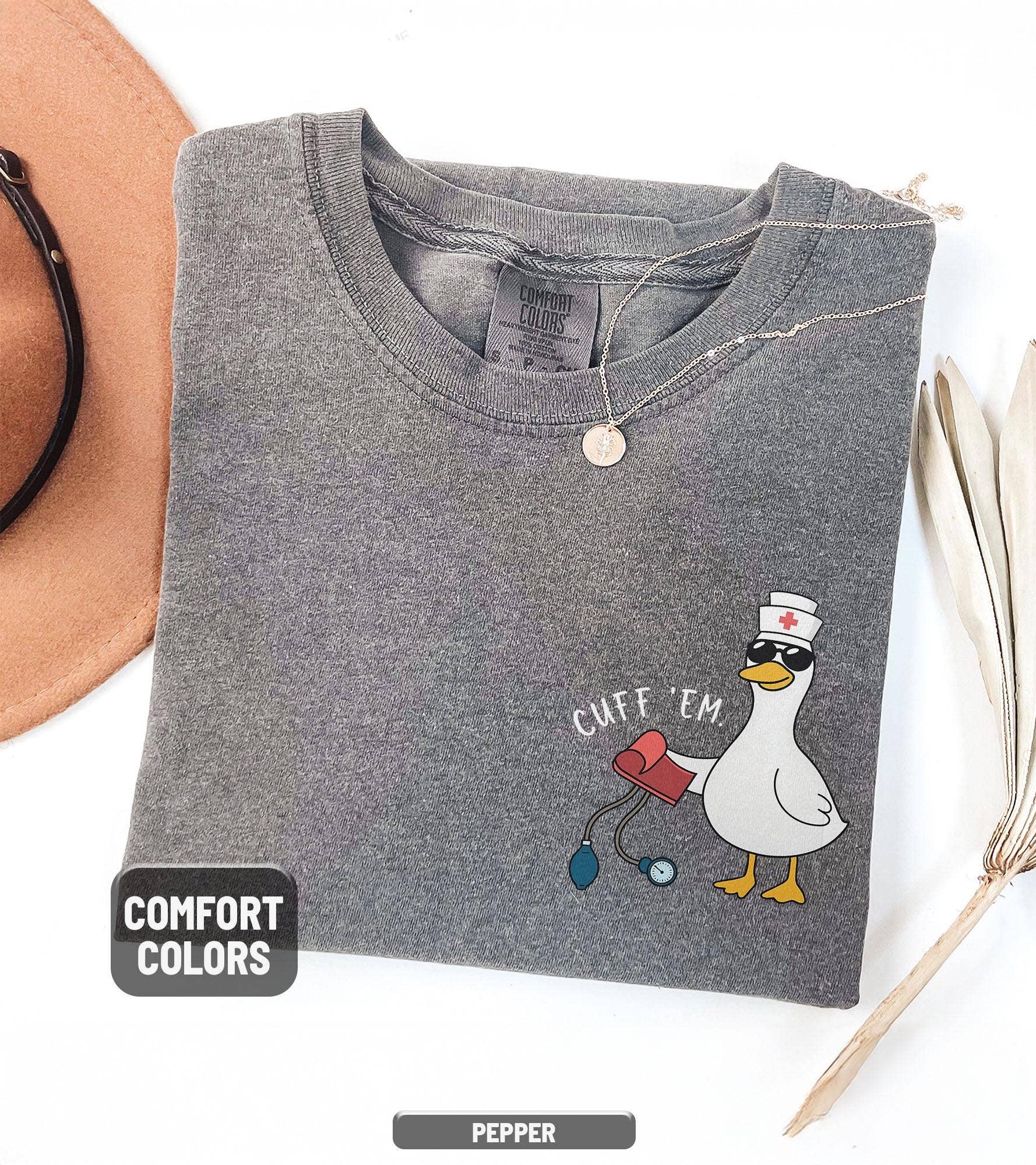 Glaime - Wholesale T-Shirt (Graphic) - Women's - Funny Comfort Colors Nurse Shirt, Goose Nurse Sweatshirt2