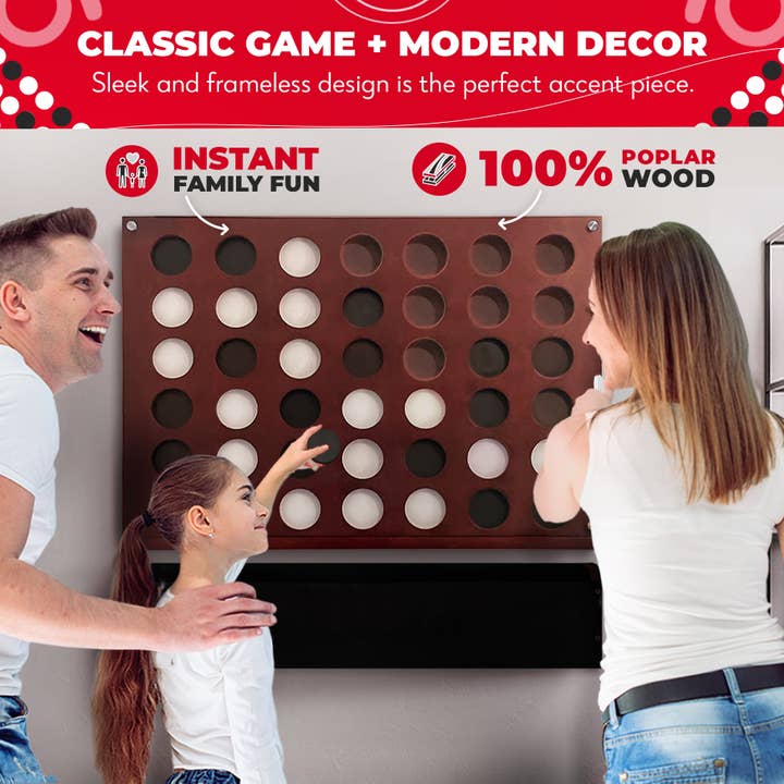 Swooc Games - Wholesale Board Game - Wall Mounted Giant 4 In A Row Game2