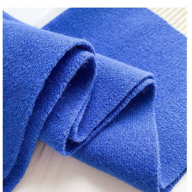 VividLux - Wholesale Wrap - Women's - Cozy Colorblock Knit Shawl14