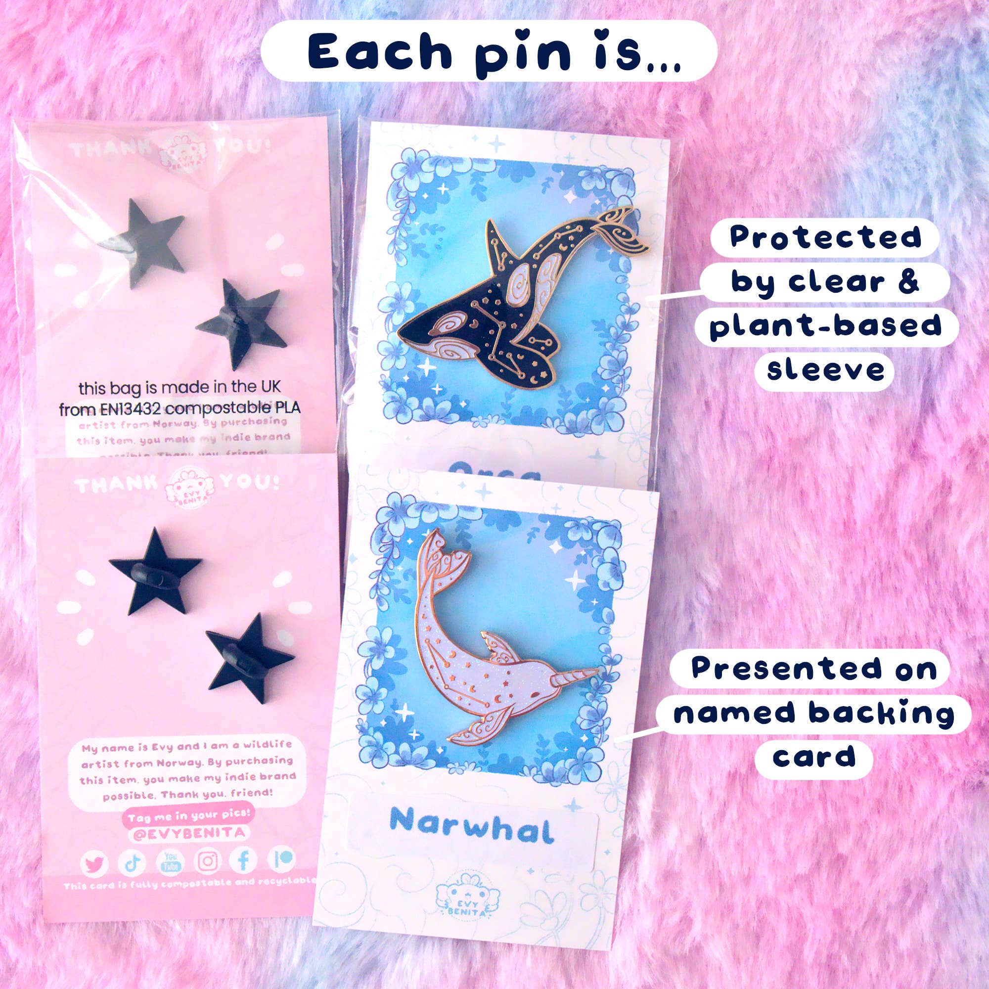 Evy Benita – wholesale Lapel pin/button – Australian Quokka Enamel Pin2