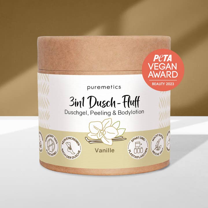 puremetics GmbH - Wholesale Body Scrub/Exfoliant - 3in1 shower fluff 'vanilla'