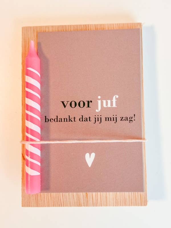 Lehrer-Pinnwand mit festlicher Kerze für den Großhandel von SEQ LIFESTYLE