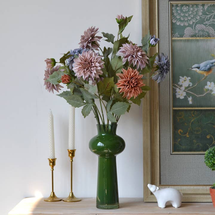 Sweet Home Deco - Wholesale Artificial flowers - 26''T Faux Silk Dahlia Flower Stem, Dahlia in Vintage Colors9