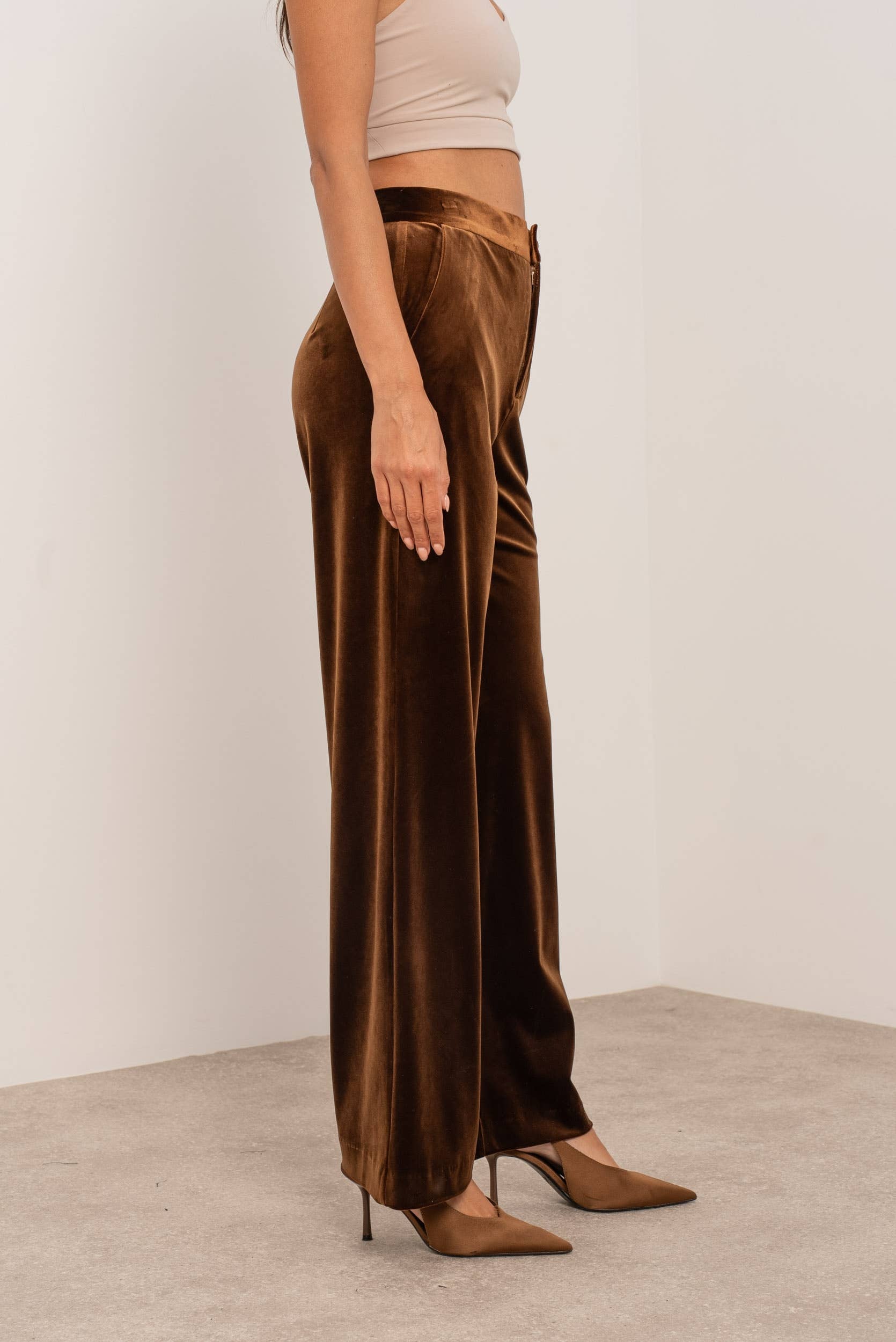 Attentif Paris - Vente Pantalon – femme - Pantalon Velours coupe droite38