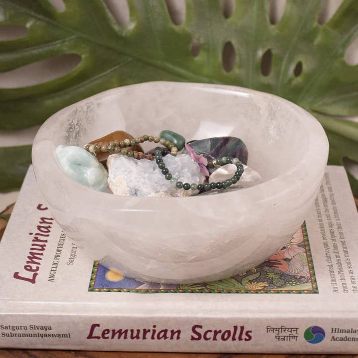 Tiny Rituals - Wholesale Decorative Plate/Dish/Bowl - Rare Clear Quartz Crystal Bowls - Large - 1 of a Kind32