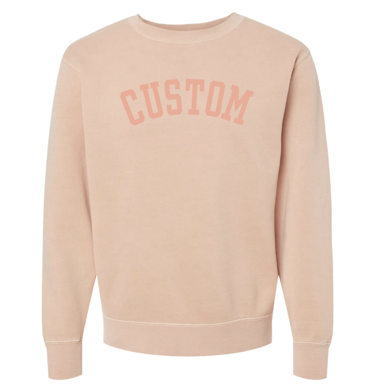 Jupmode - Wholesale Graphic Sweatshirt - Unisex - Custom Puff Print Tone on Tone Sweatshirt16