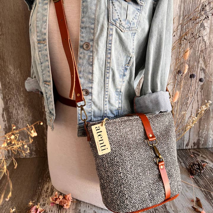 Atenti - Wholesale Crossbody Bag - Women's - Cinder Halle Bucket Bag