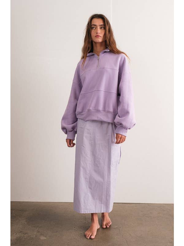 LAVENDER PS17127 - Ariah Cargo Maxi Skirt for wholesale on Faire