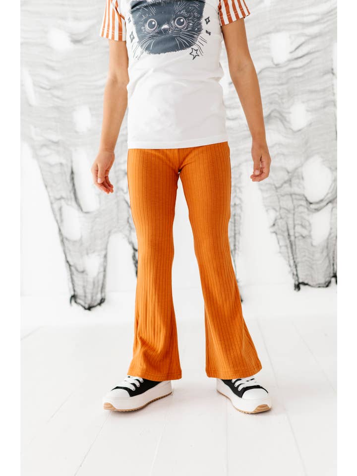 Made By Molly - Wholesale Pants - Kids - Amber | RIB FLARES7