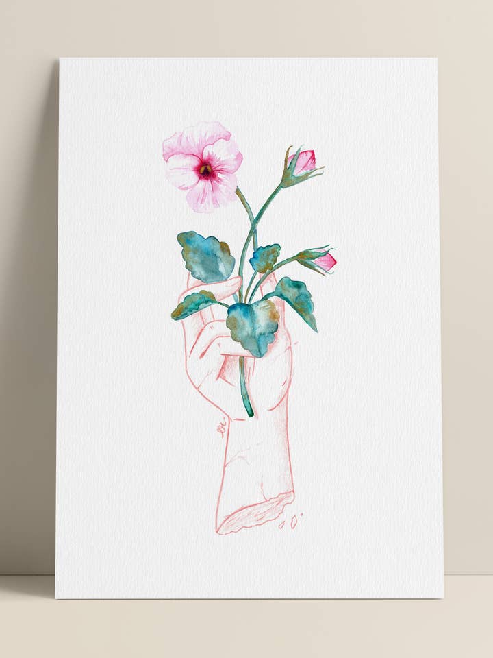 “Thoughts Always” illustrated poster for wholesale by Edouard Rowehy