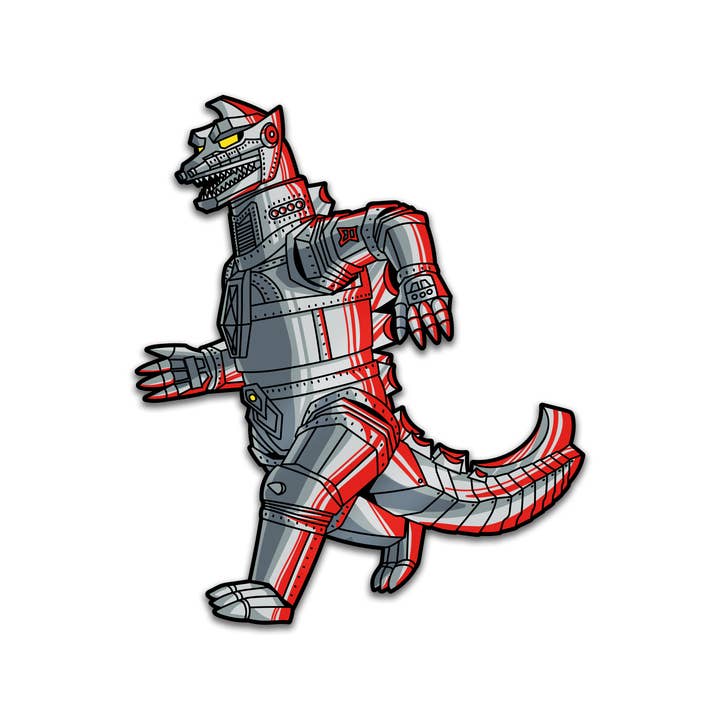 Pinfinity - Wholesale Lanyard - Unisex - Godzilla VS Mechagodzilla Pin and Lanyard Set (Showa Era)3