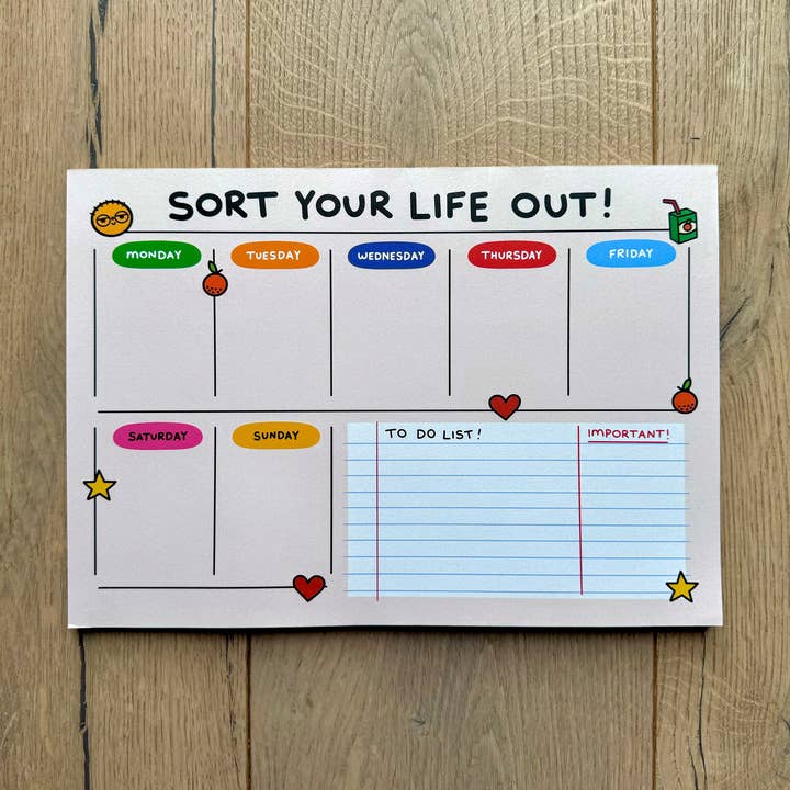 Orange Juice For Dinner - Wholesale Planner - Sort Your Life Out Desk Planner0