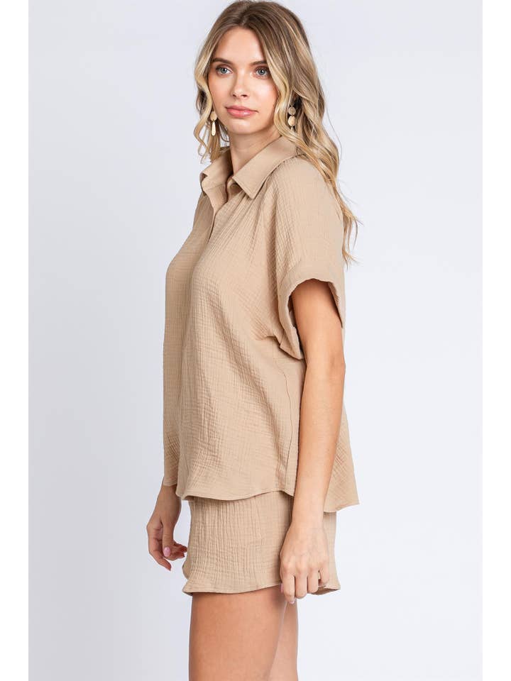 GeeGee x Lovelo - Vente Ensemble de vêtements d'intérieur – femme - Ensemble de 2 pièces Plus Gauze : WTP61501PL29
