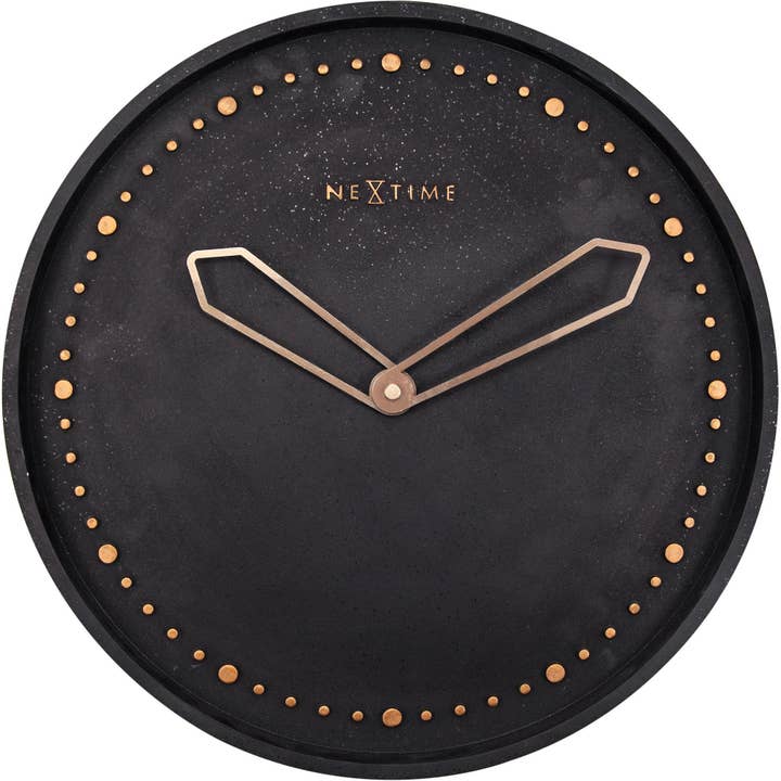 Reloj de pared 35 cm, cruz moderna, negro y dorado para venta al por mayor de Viceni