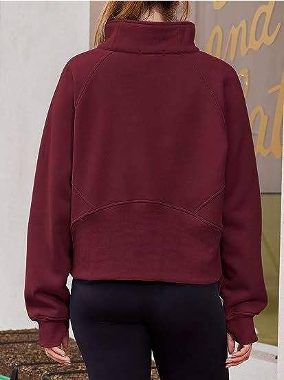 Queen Fashion - Wholesale Blouse - Women's - dove funnel neck half zip14