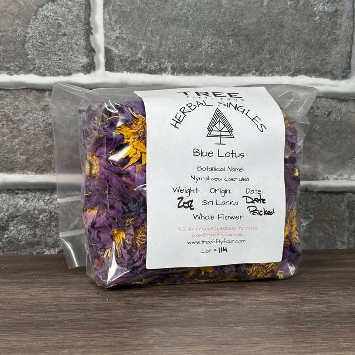 Tree Fifty Four - Wholesale Loose Tea - Blue Lotus Whole Flower | 2oz - 1 KG | Bulk