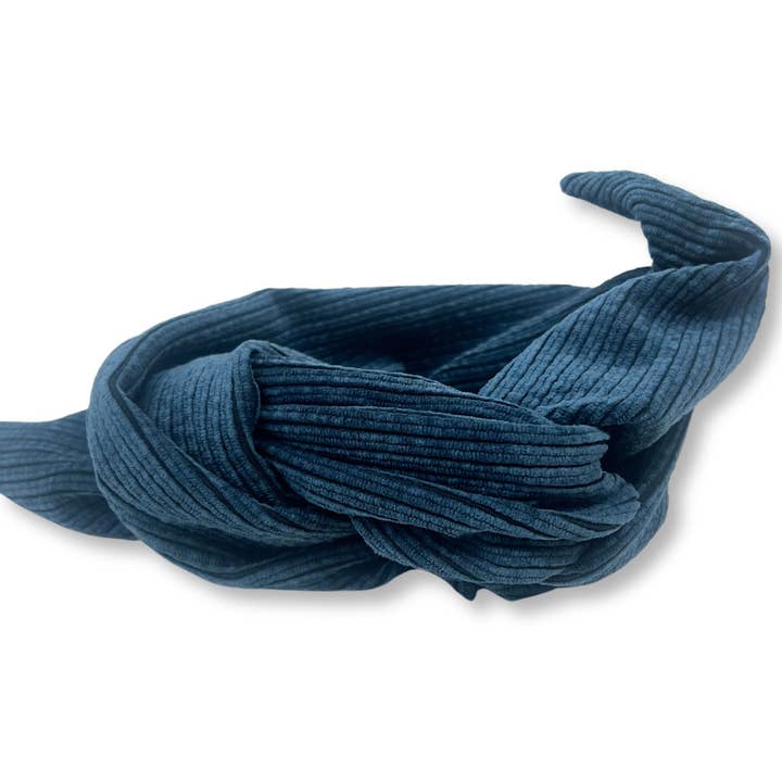 Maxi Bandeau “Petrol Rib” for wholesale by Hairjewelz by Elle