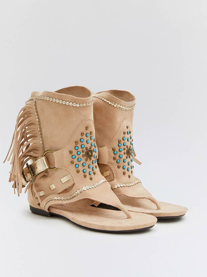 SWEET MAGIC MODA Y COMPLEMENTOS – Großhandel Sandalen – Damen – BOHO-CHIC-FRANSEN-SANDALE3