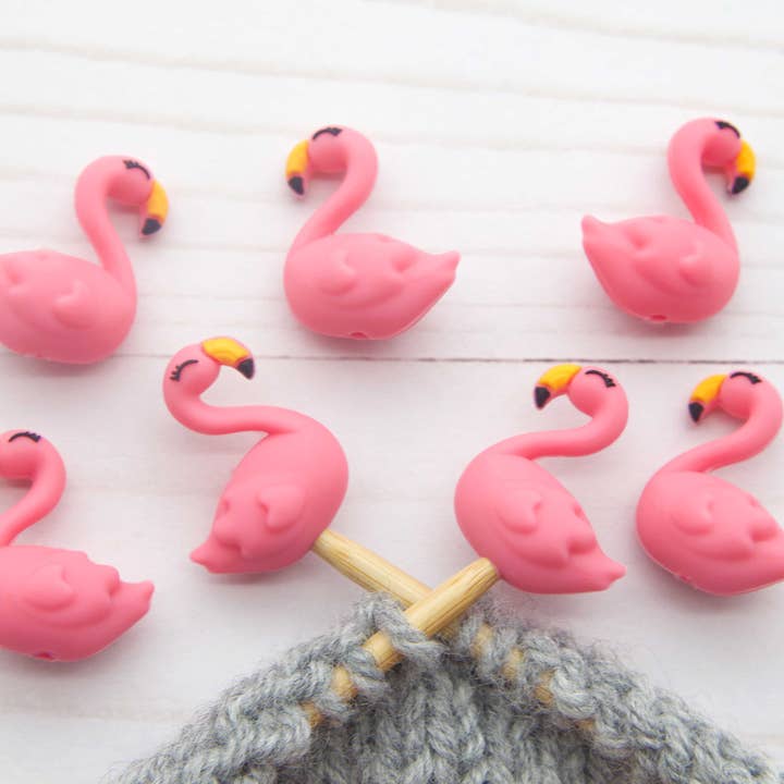 Fox & Pine Stitches - Wholesale Knitting/Crochet Supplies - Little Flamingo | Stitch Stoppers 1