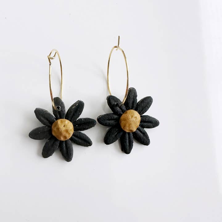 KaoLee Shop - Wholesale Dangle Earrings - Spring Daisy Hoop Earring5