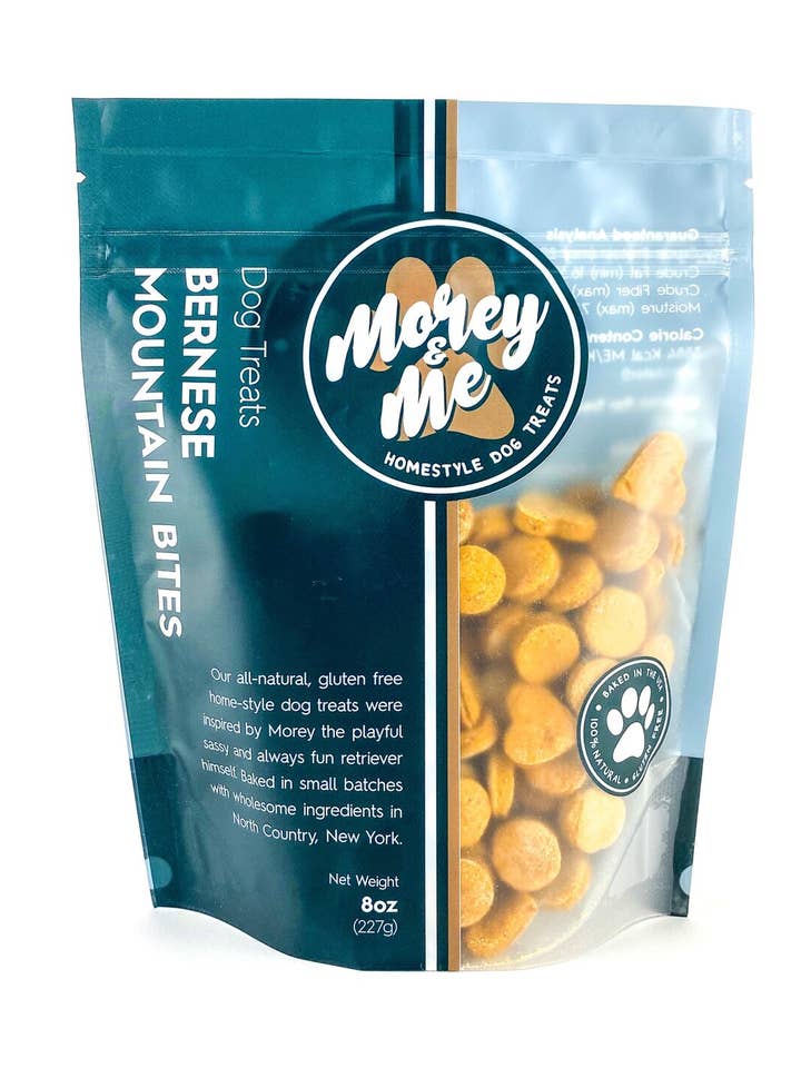 Bernese Mountain Bites - PB & Pumpkin Dog Treats for wholesale by Morey and Me